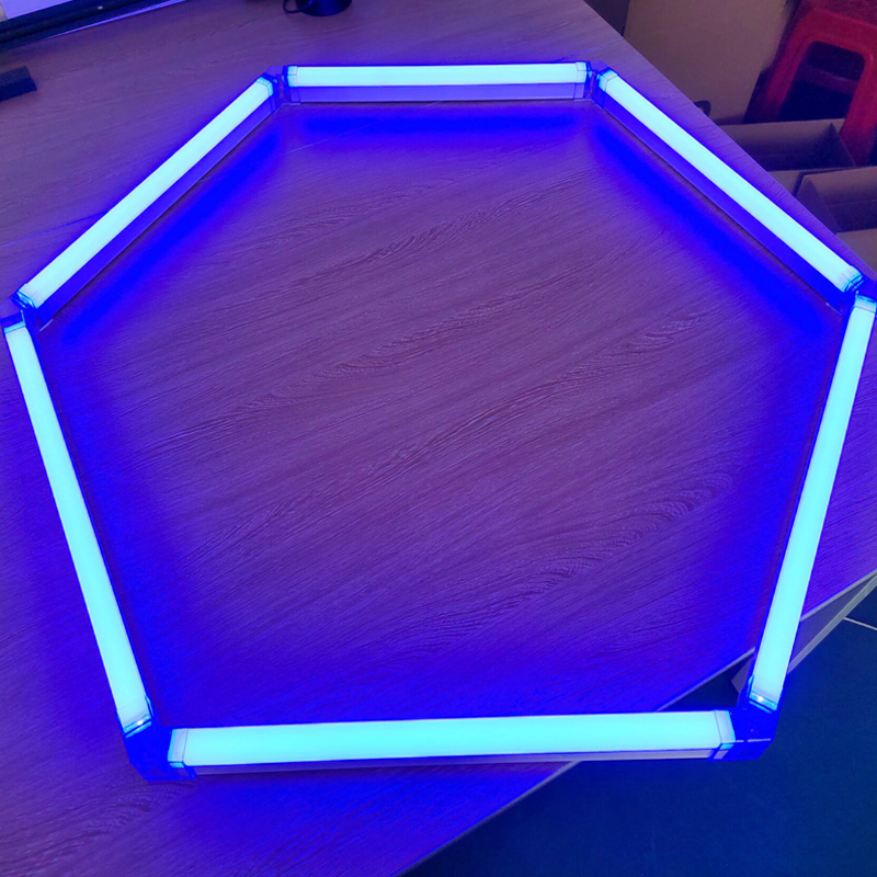 led hexagon garage lighting 440mm hexagonal lights car detailing workshop honeycomb lamps