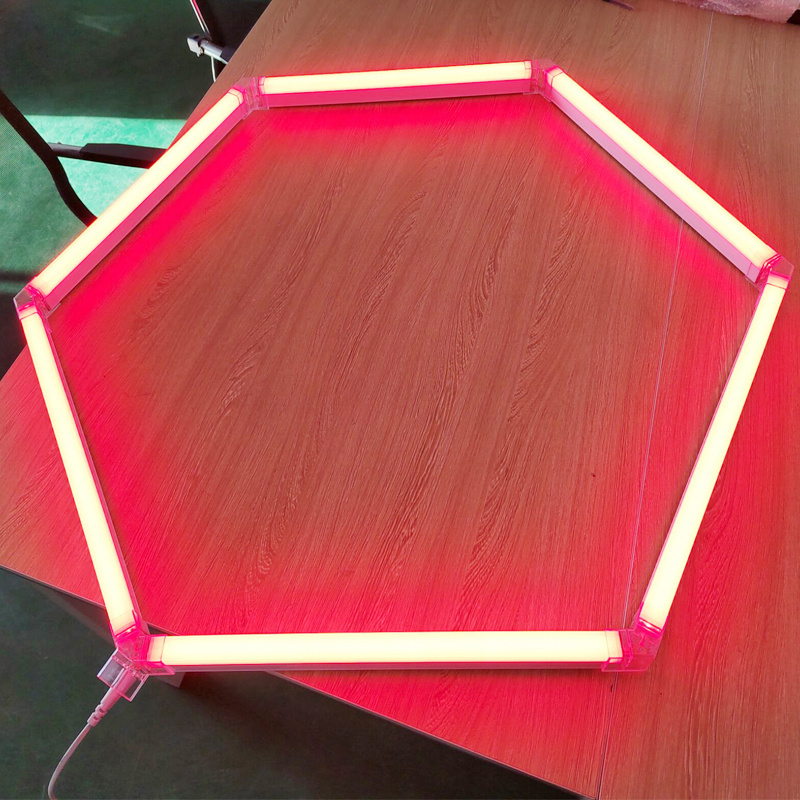 High Lumen Custom Led Workshop hexagon led DIY detailing hexagonal modular ceiling garage light