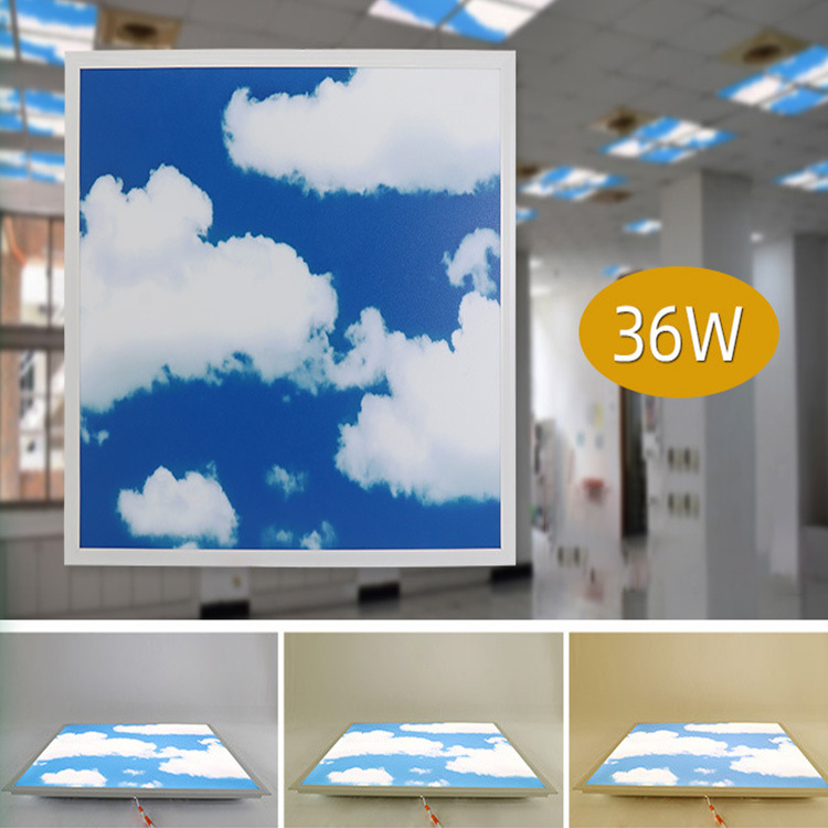 Promotion Faux Led Ceiling Panel Blue Sky Lights,Artificial Skylight 600X600Mm