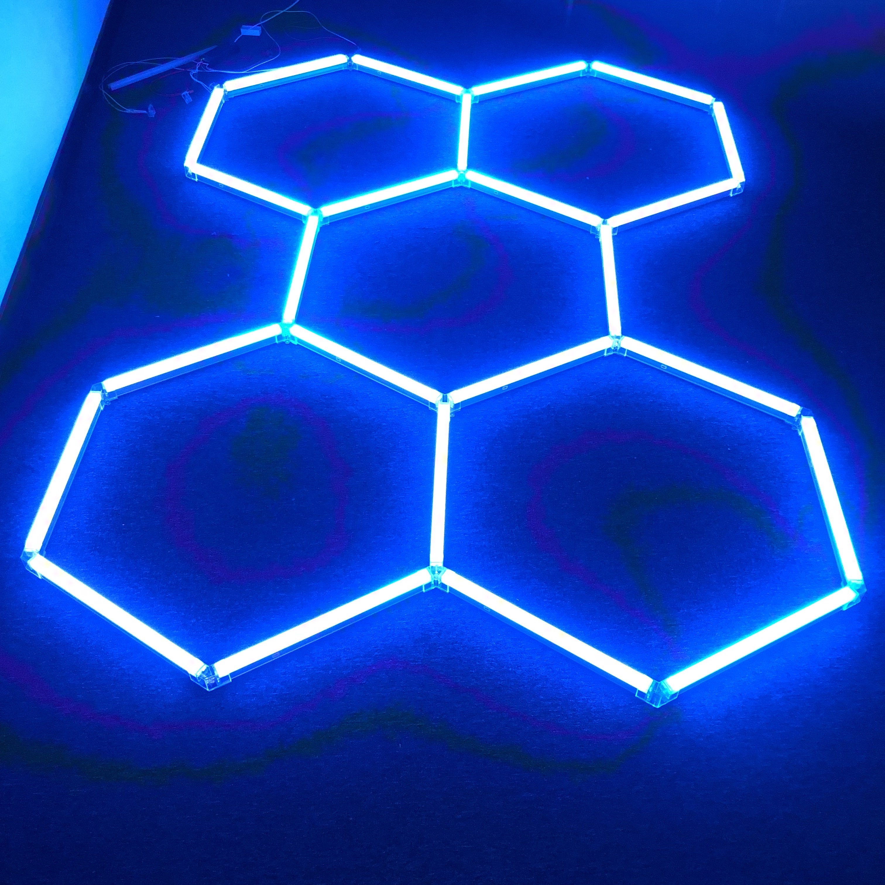 Smart Hexagon RGB Light Ceiling RGB Hexagonal Lights RGB LED Hexagon Garage Light