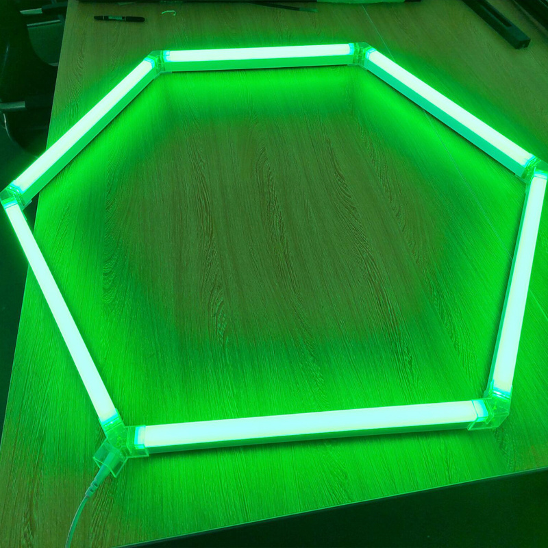 High Lumen Custom Led Workshop hexagon led DIY detailing hexagonal modular ceiling garage light