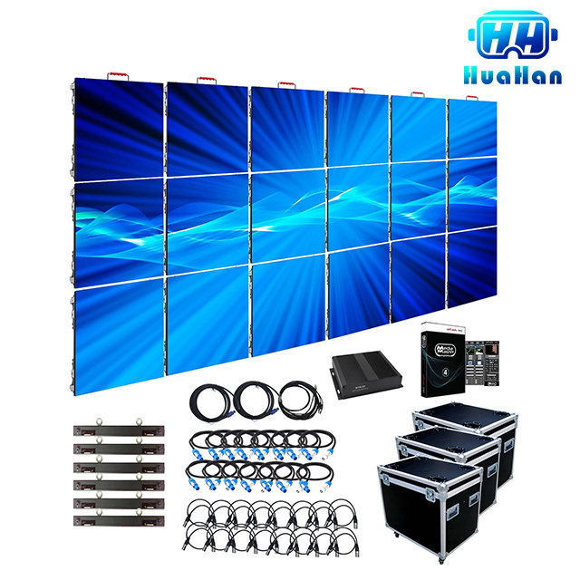 10ft x 12ft led sign board outdoor matrix full color display screen wall support stacking system