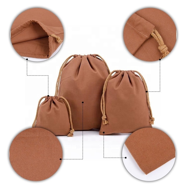 huahao new custom logo recycled canvas cotton drawstring shoe bags logo cotton dust bag 100% cotton