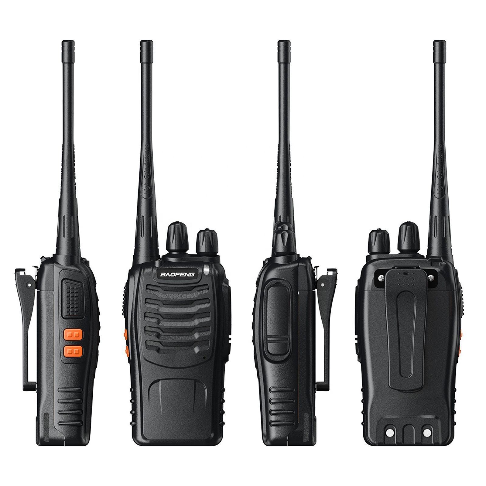 Custom Walkie Talkie 10km Long Walkie Distance BF 888S Talkie Explosion-proof Waterproof Grade Dual Frequency Walkie Talkie