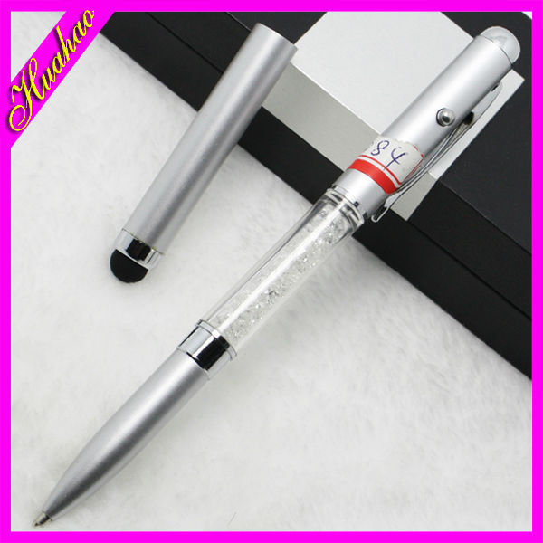 HUAHAO LED flashlight ballpoint pen with torch LED lamp pen promotional Wholesale Flashlight Pen With Lanyard