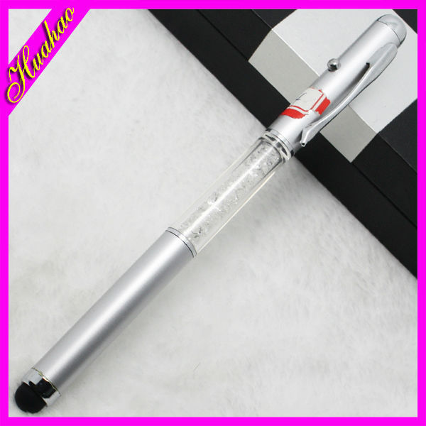 HUAHAO LED flashlight ballpoint pen with torch LED lamp pen promotional Wholesale Flashlight Pen With Lanyard