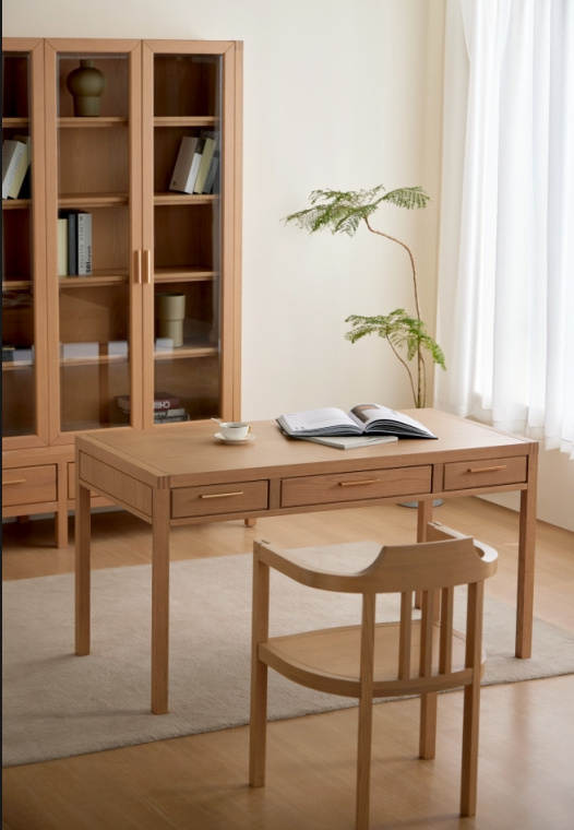 Wooden modern Minimalist computer writing office living room furniture laboratory desk study table entrance cabinet