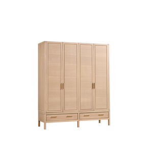 Factory Custom OEM bedroom couple furniture  Storage elegant Solid Wood modern home wooden luxury High-end hotel wardrobe closet