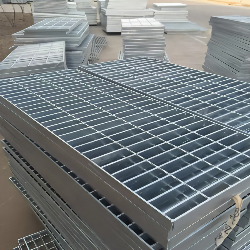 Discount price 6m 25mm gutter cover hot dip galvanized stainless steel grating anti slip platform plate