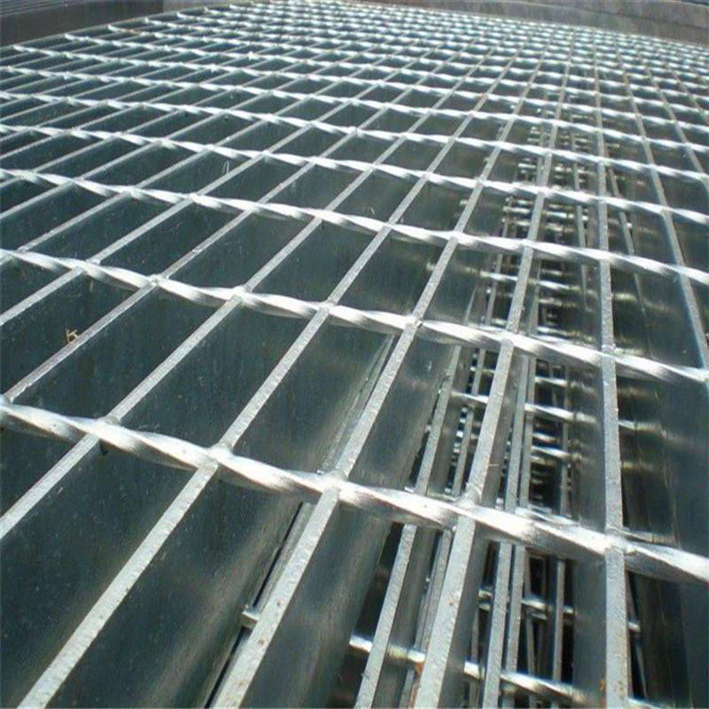 Discount price 6m 25mm gutter cover hot dip galvanized stainless steel grating anti slip platform plate