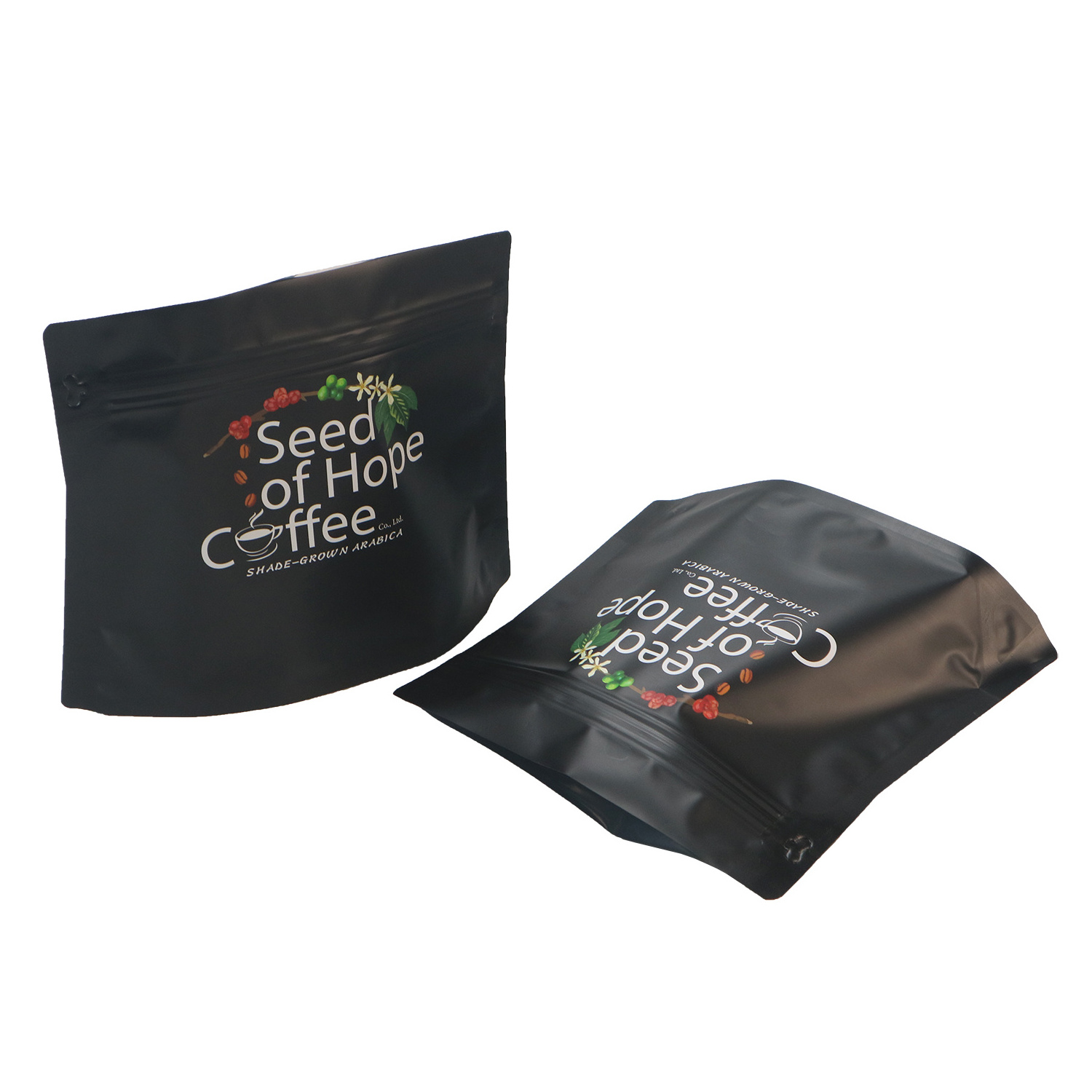 Coffee Bean Packaging Bag with Semi-Automatic Air Valve One Way Degassing Coffee Valve