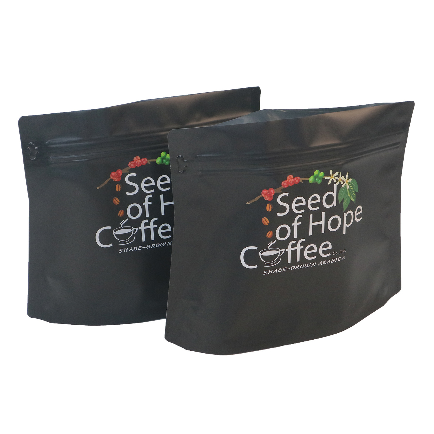 Coffee Bean Packaging Bag with Semi-Automatic Air Valve One Way Degassing Coffee Valve