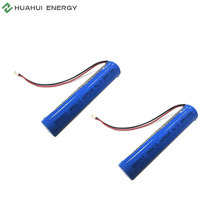 Huahui New Energy rechargeable ternary battery 37v 13650 900mAh for beauty tools