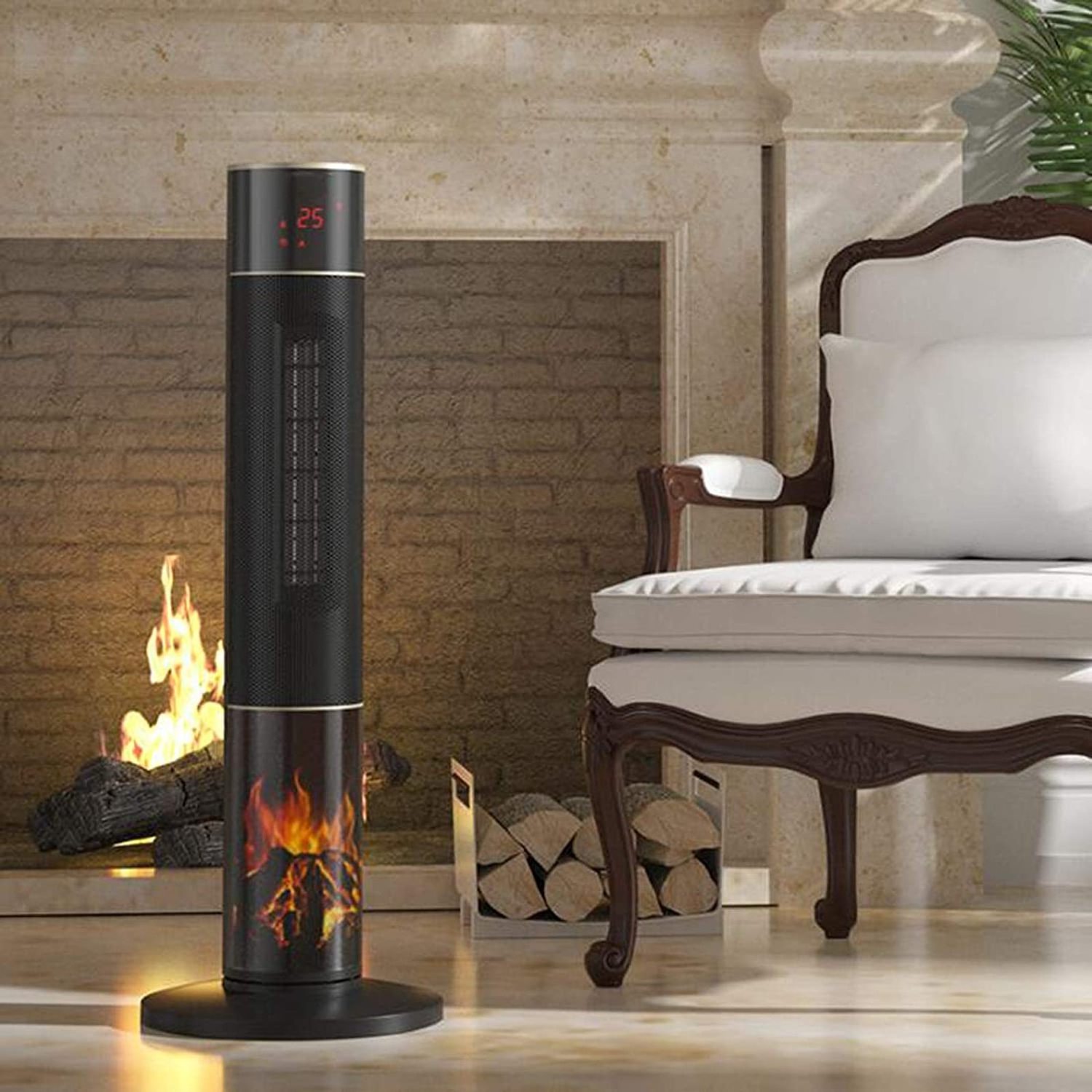 Fireplace Heater - Electric Fireplace Heater with 3s Fast Heating System, Portable Fireplace Heaters for outdoor indoor Use