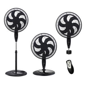 Pedestal Fan and Table Fan, 55W Stand up Fan with Remote Control, 4 Speed Oscillation Adjustable Height from 29 to 53 Inch,