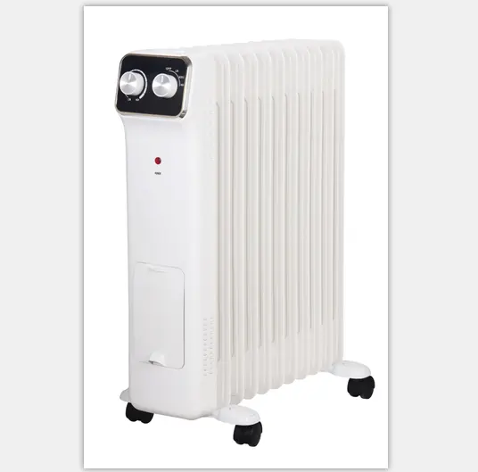 Oil Filled Radiator Heater 1500W - Portable Electric Oil Space Heater for Indoor Use - Super Quiet Remote Control 12H Timer