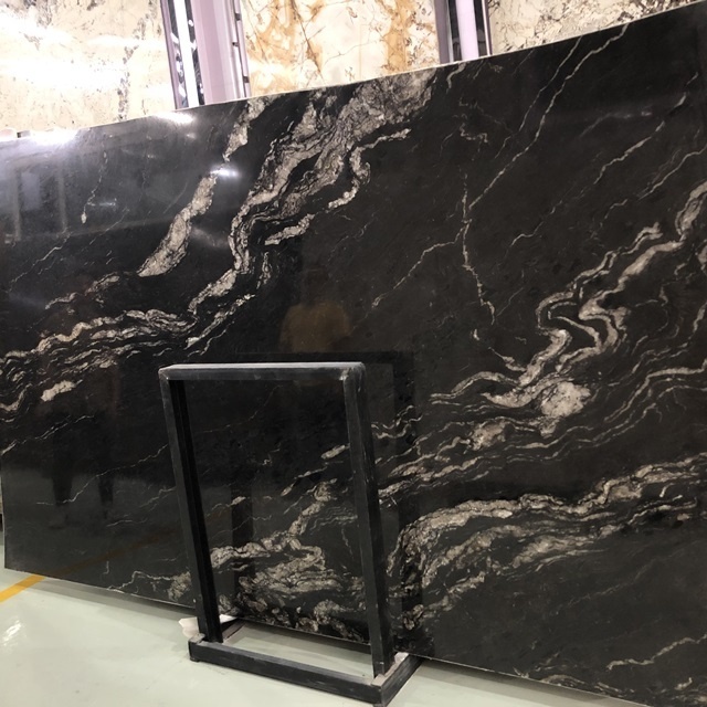 On Sale Brazilian Black Cosmic Granite Big Slabs