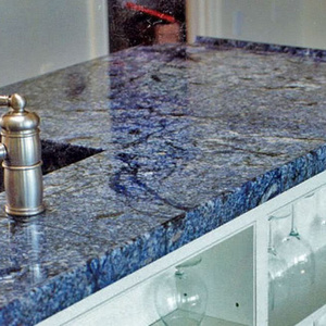 Polished Natural Brazil Azul Bahia Blue Marble Stone Countertop