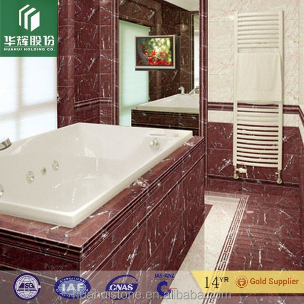 Natural stone tiles red marble slab Rosso Levanto Classico for countertop