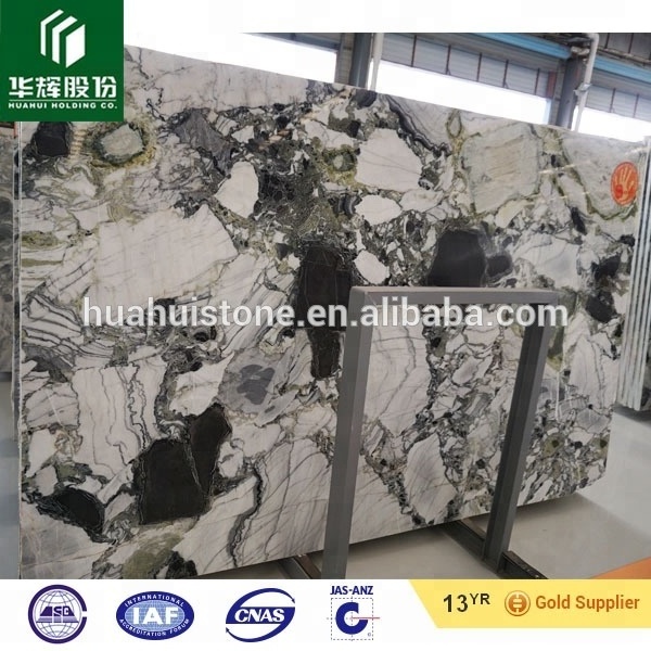 Chinese green onyx, white marble with green veins big slabs, tiles, factory price marble