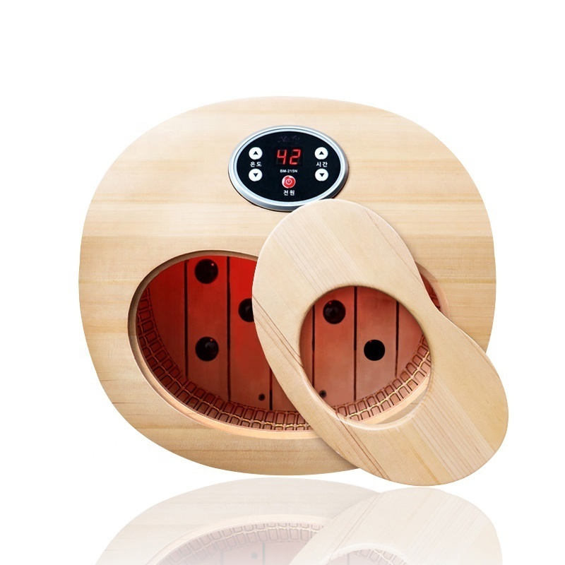 Portable Hot Barrel Detox Far infrared Foot Sauna with Jade Stone