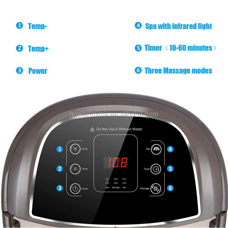 Multifunction Foot Spa Bath Massager Pedicure Foot Spa Machine With Fast Heating Water Bubble