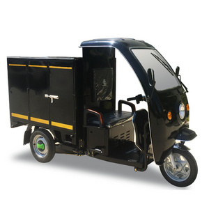 Zongshen 2020 hot sale closed 3 wheel electric express tricycle cargo bike/food delivery cargo tricycle