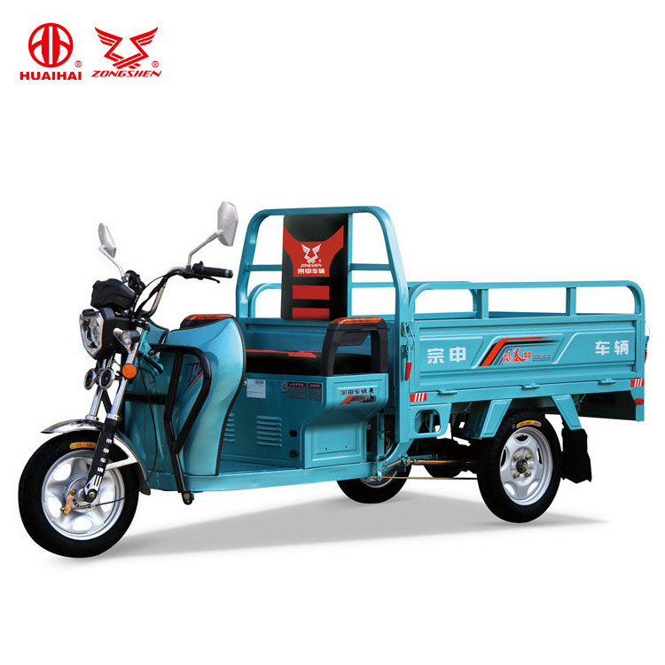 Philippines 150mm Cargo Box 4 Battery Electric Truck Tricycle With LED Headlight