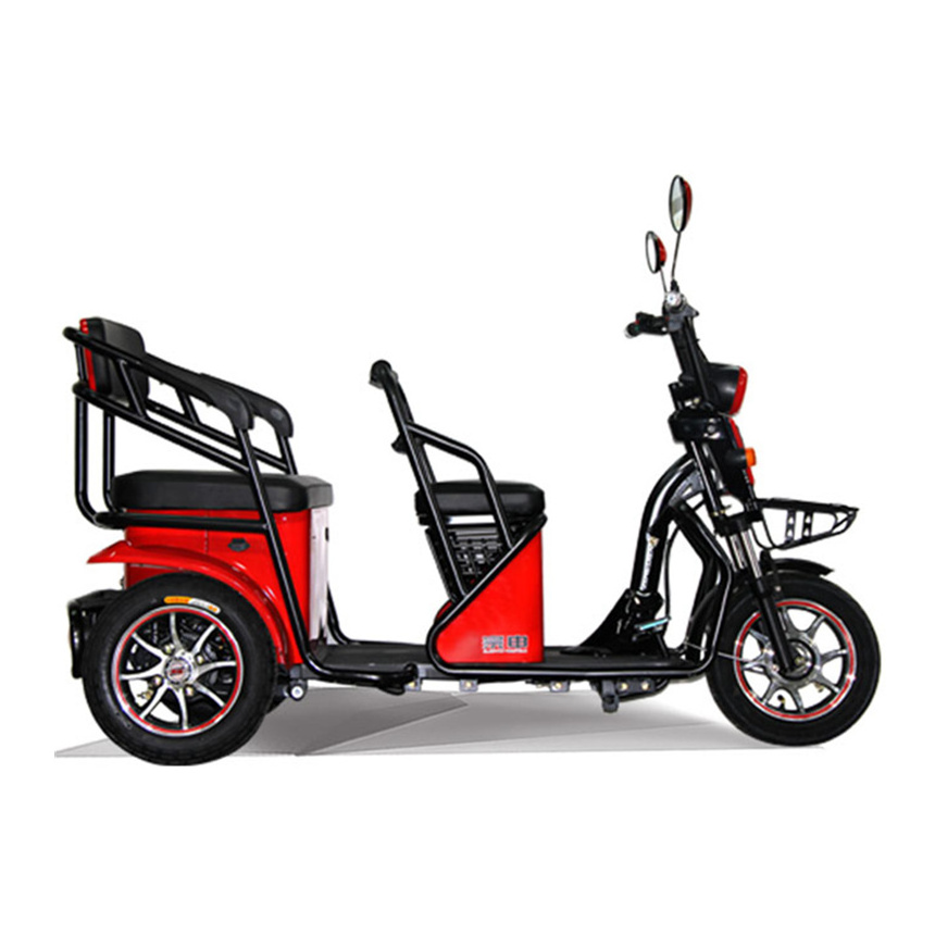 Leisure Small 3-Wheeled Electric Moped Bike Two Seater Tricycle For Aged Adult