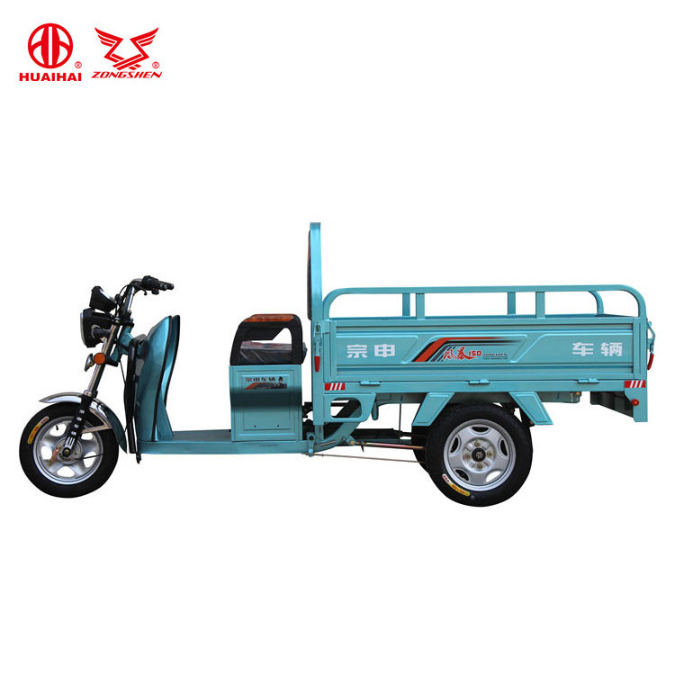 Philippines 150mm Cargo Box 4 Battery Electric Truck Tricycle With LED Headlight