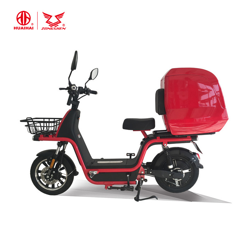 Zongshen Brand Lithium Battery Electric Pizza Fast Food Delivery Cargo  Scooter for Adults