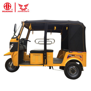 zongshen engine three wheel passenger tricycle motorized gasoline auto rickshaw for adults