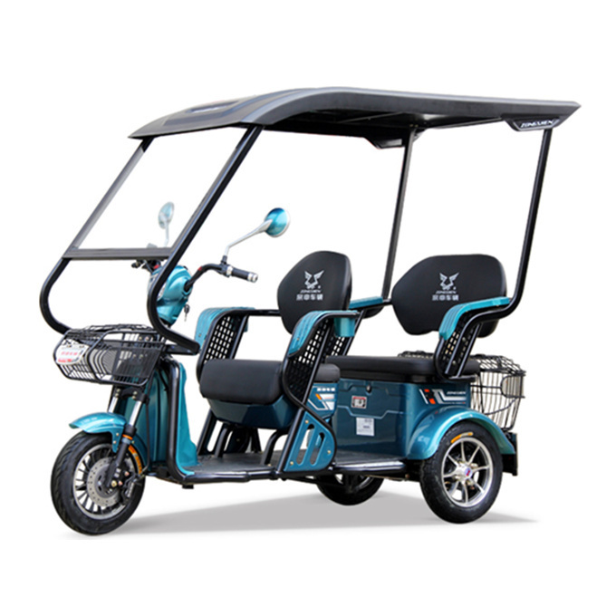 Hot Sell 3 Wheel Two Seat Adult Tricycle