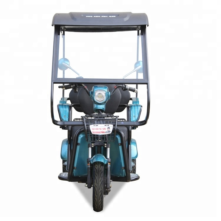 Electric Small Rickshaw Passenger Tricycle 3 Seaters Mobility Scooter