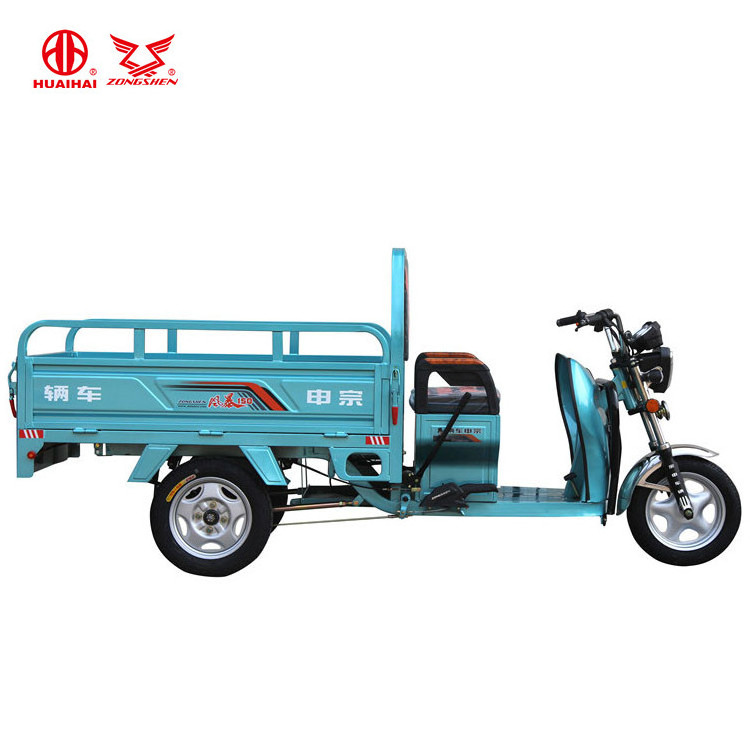 Philippines 150mm Cargo Box 4 Battery Electric Truck Tricycle With LED Headlight