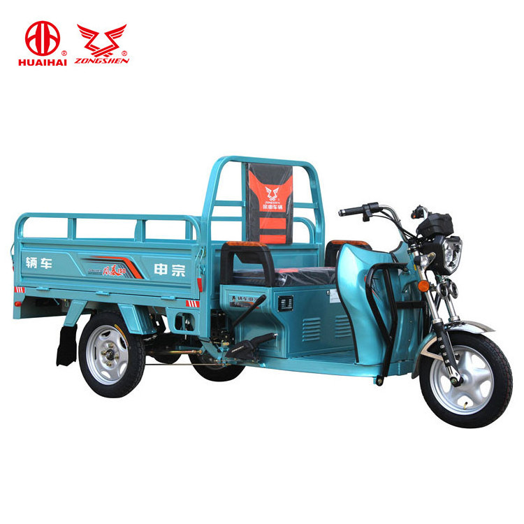 Philippines 150mm Cargo Box 4 Battery Electric Truck Tricycle With LED Headlight