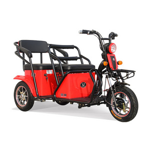 Leisure Small 3-Wheeled Electric Moped Bike Two Seater Tricycle For Aged Adult