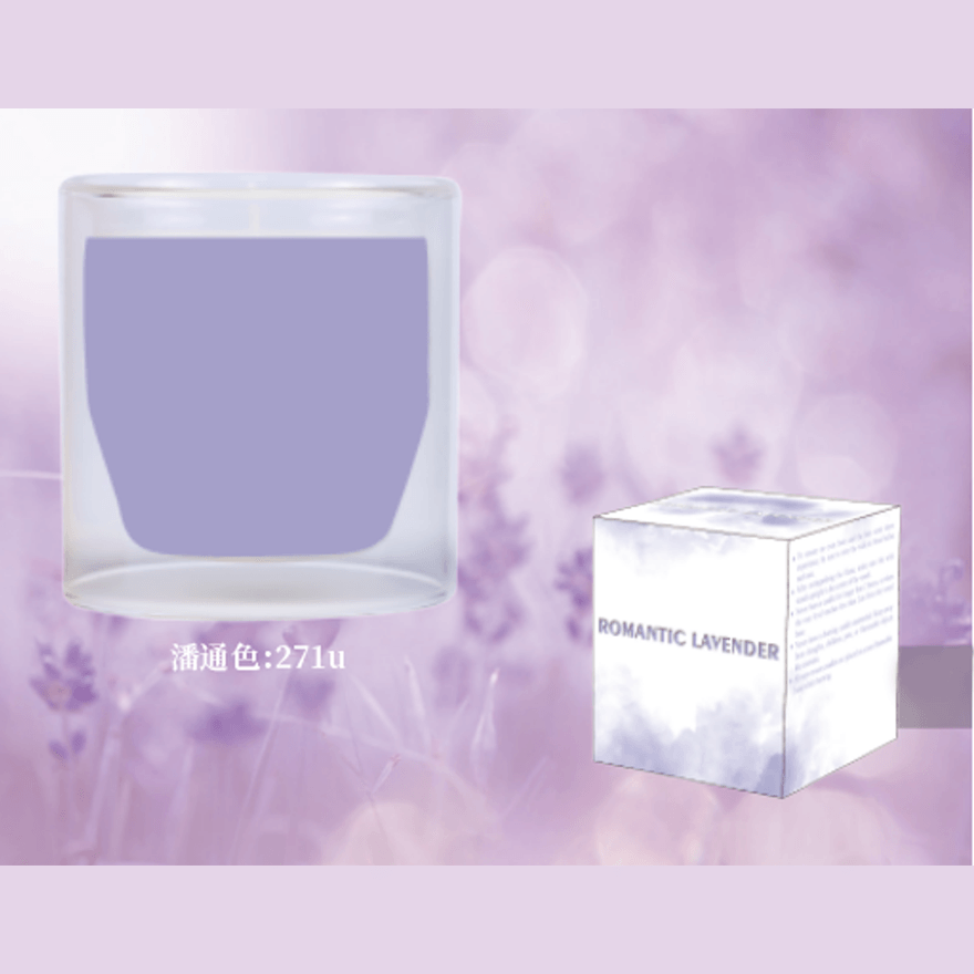 High-quality lavender scented soy massage scented candle contains soy wax and essential oils