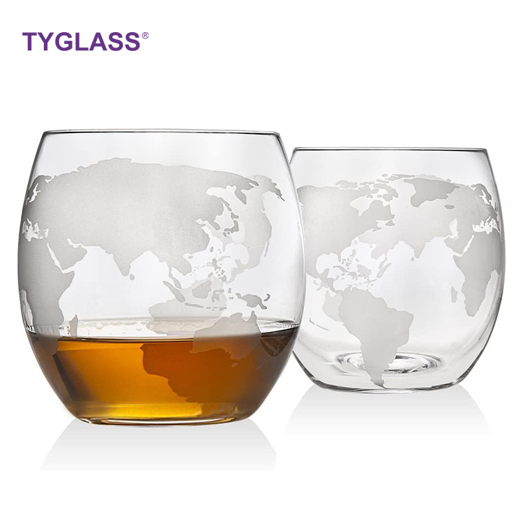 High borosilicate glass Globe Wine Decanter set red wine glass 300ml whiskey glass