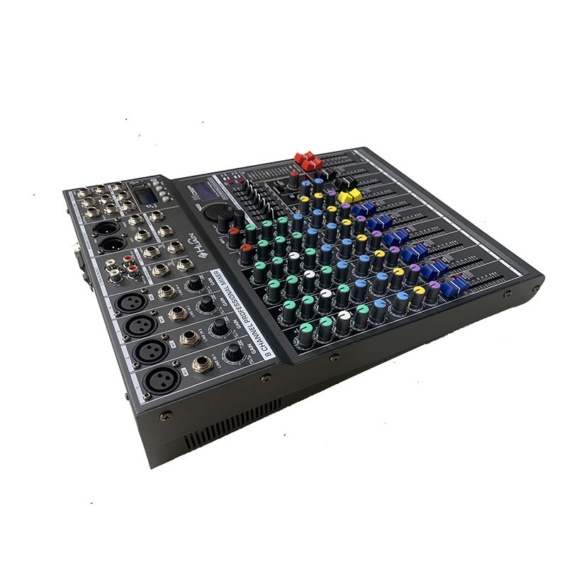 HUAIN 8 Channel guitar digital consola mixer With USB controller audio professional console  mixer