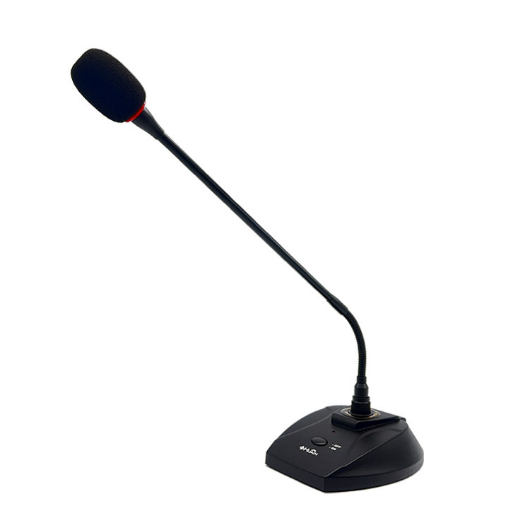 HUAIN Desktop wired meeting 48v xlr Conference room table Condenser Gooseneck Microphone