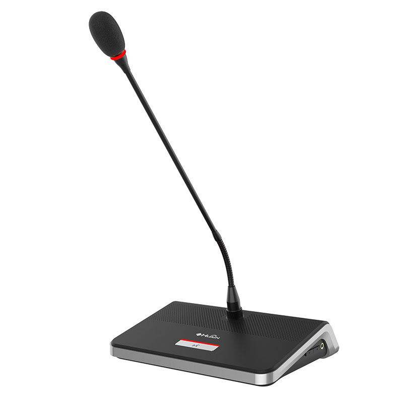 Cost-effective wired speech video conferencing meeting room audio conference microphone system with camera tracking