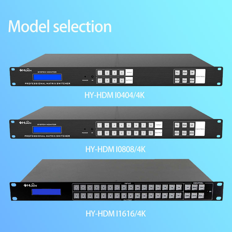 Professional video system 4K 4x4 full hd screen video switcher video matrix switch