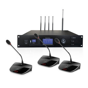 HUAIN High End Professional Congress WiFi UHF Discussion video Wireless Microphone Audio Digital Conference System