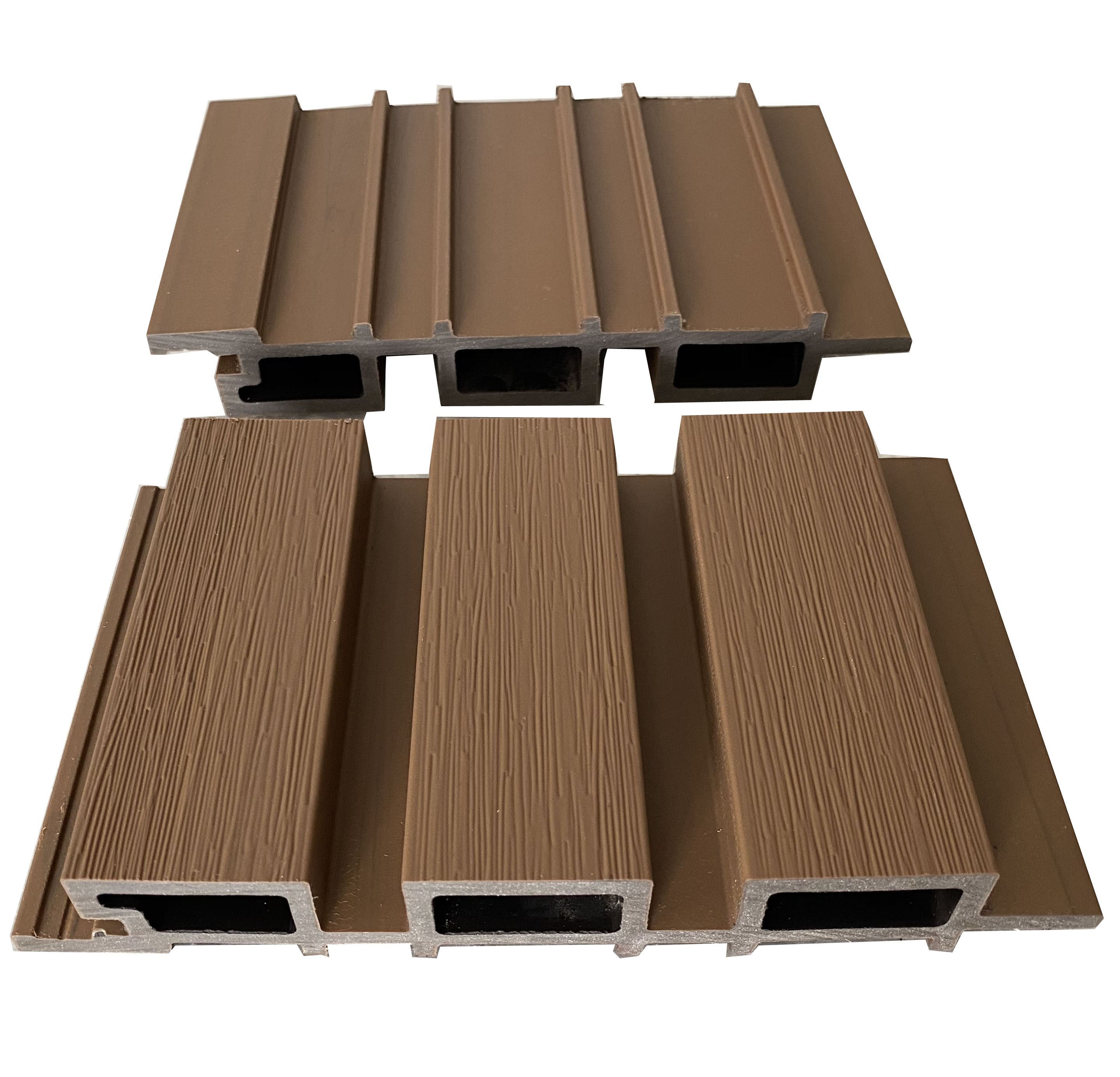 Eco Friendly 3D Waterproof PWC Interior Decking WPC Great Wall Wooden Decor Cladding Wave Wood Plank