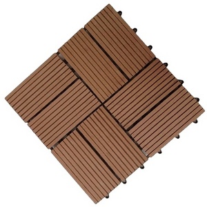 Wooden floor tile Interlocking light grey good quality low price WPC engineered flooring outdoor decking tiles