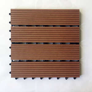 wpc interlocking decking tiles outdoor wood plastic composite engineered parquet flooring tiles