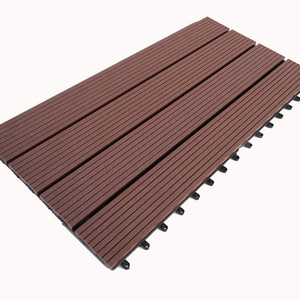 Wooden floor tile Interlocking 30*60cm 30*90cm tile outdoor composite decking floor