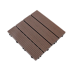 Terrasse WPC Tile Interlocking Wood Deck Tiles Composite Deck Boards Outdoor DIY Floor Tiles for garden deck