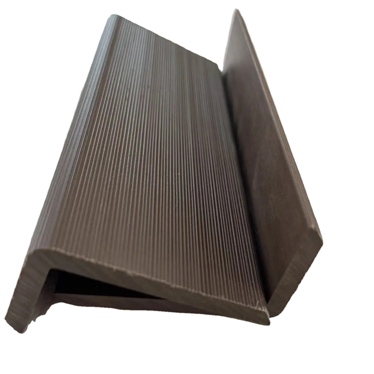 composite wood co-extrusion wpc outdoor deck wood plastic composite side cover wpc decking edge trim